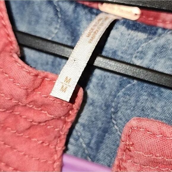 FREE PEOPLE reversible BELARIO QUILTED COTTON FALL ZIP JACKET COAT MEDIUM M L XL - Picture 4 of 14